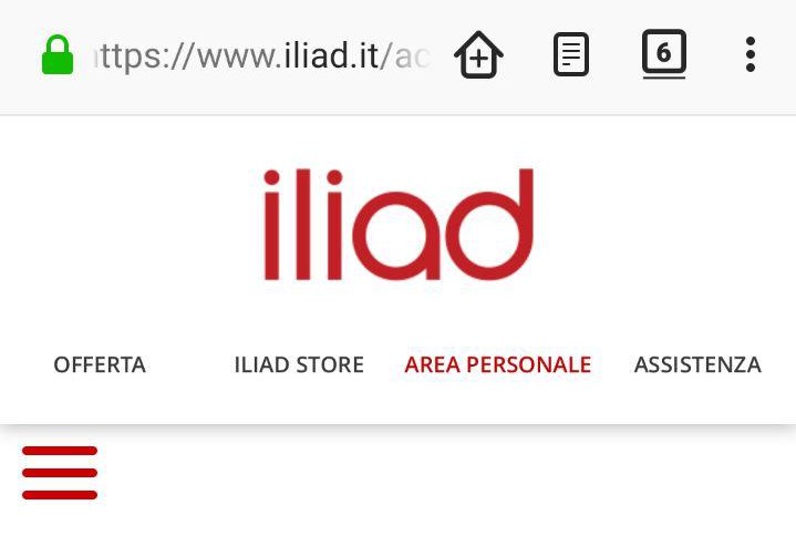 Account Iliad online