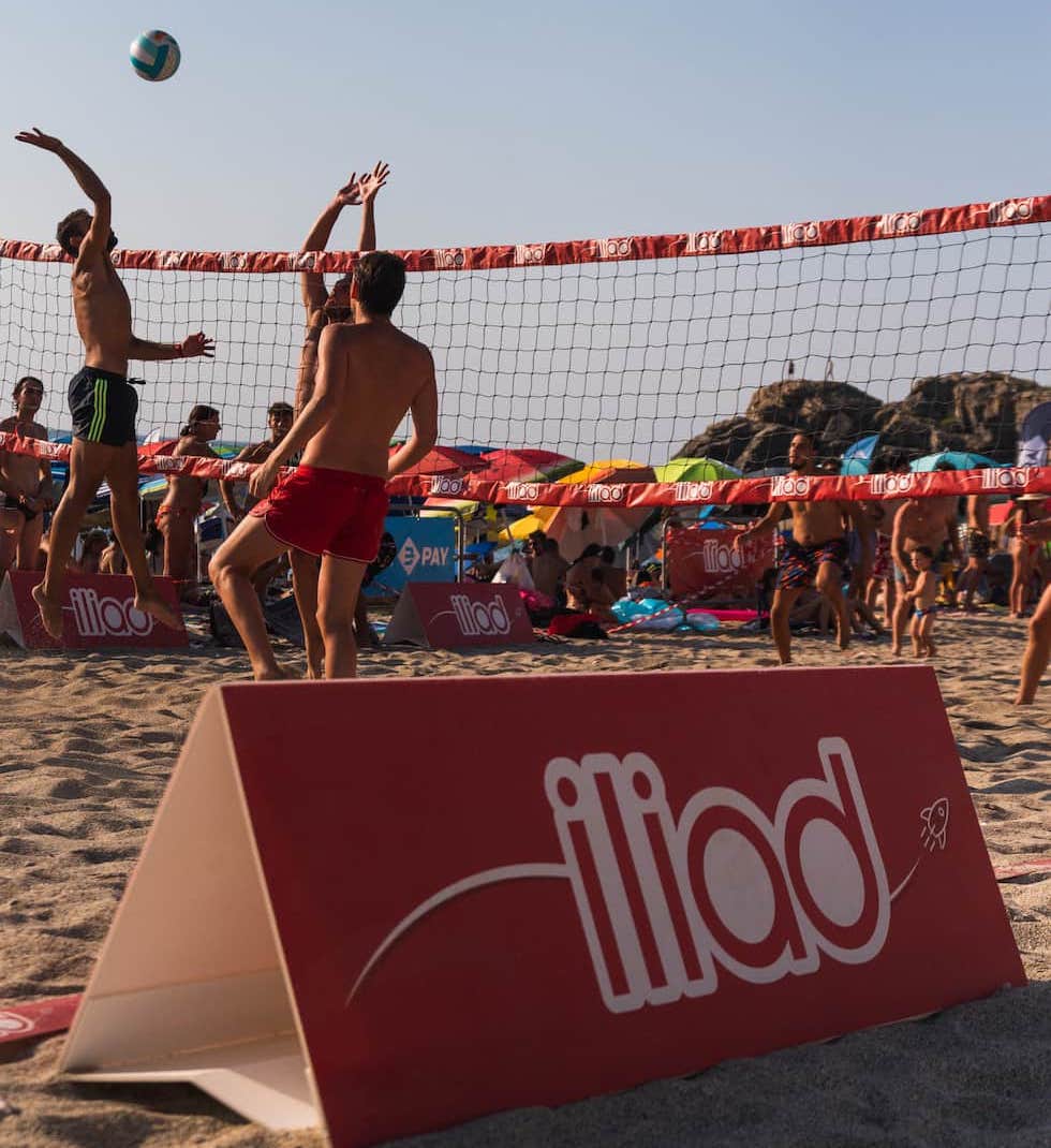 Beach volley iliad Vertical Summer Tour 2021