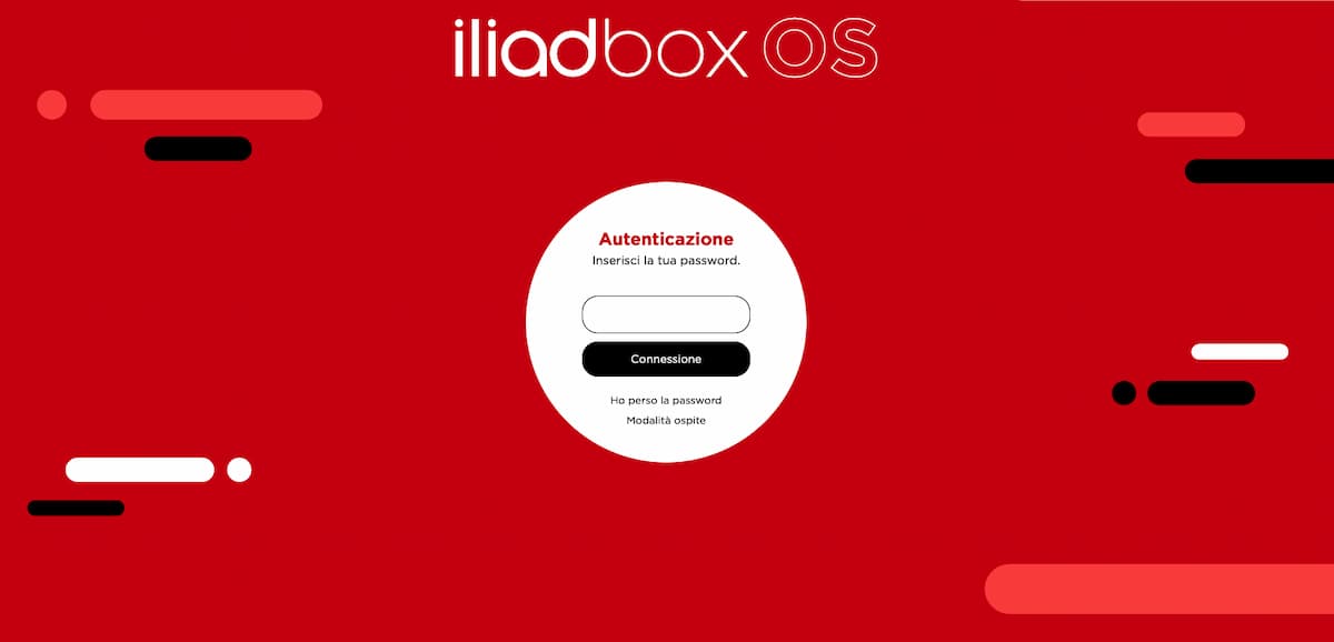 iliadbox OS login